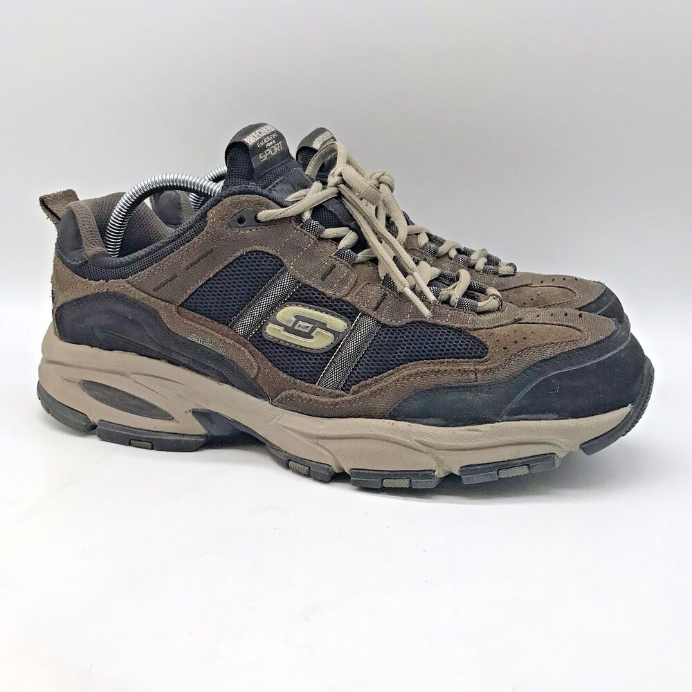 Skechers Vigor 2.0 Trait 51241EW Sneakers Men's 12 Black & Brown Running Shoes